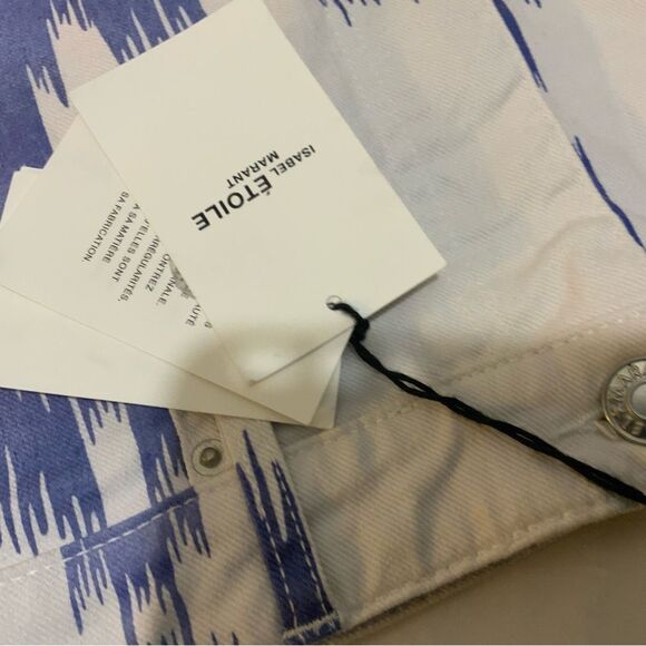 ISABEL MARANT ETOILE LESIAO SHORTS, BLUE size 38 - Picture 13 of 14